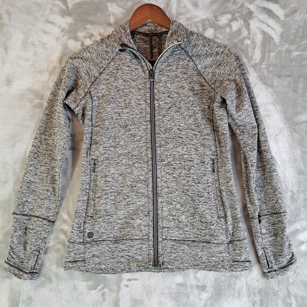Outdoor Research Womens XS Gray Heather Melody Fleece Full Zip Jacket Thumbholes
